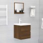 Badspiegel Braun Eichen-Optik 40x10,5x37 cm Holzwerkstoff Badspiegel Braun Eichen-Optik 40x10,5x37 cm Holzwerkstoff