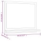 Badspiegel Braun Eichen-Optik 40x10,5x37 cm Holzwerkstoff Badspiegel Braun Eichen-Optik 40x10,5x37 cm Holzwerkstoff