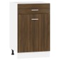 Unterschrank mit Schublade Braun Eiche-Optik 50x46x81,5 cm Unterschrank mit Schublade Braun Eiche-Optik 50x46x81,5 cm