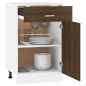 Unterschrank mit Schublade Braun Eiche-Optik 50x46x81,5 cm Unterschrank mit Schublade Braun Eiche-Optik 50x46x81,5 cm