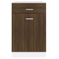 Unterschrank mit Schublade Braun Eiche-Optik 50x46x81,5 cm Unterschrank mit Schublade Braun Eiche-Optik 50x46x81,5 cm