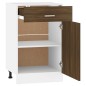 Unterschrank mit Schublade Braun Eiche-Optik 50x46x81,5 cm Unterschrank mit Schublade Braun Eiche-Optik 50x46x81,5 cm