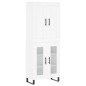 Highboard Weiß 69,5x34x180 cm Holzwerkstoff Highboard Weiß 69,5x34x180 cm Holzwerkstoff