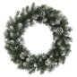 Weihnachtskranz mit LED-Leuchten Grün 60 cm PVC Weihnachtskranz mit LED-Leuchten Grün 60 cm PVC