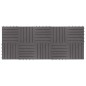 Terrassenfliesen 10 Stk. Grau 30 x 30 cm Massivholz Akazie Terrassenfliesen 10 Stk. Grau 30 x 30 cm Massivholz Akazie