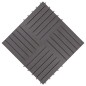 Terrassenfliesen 10 Stk. Grau 30 x 30 cm Massivholz Akazie Terrassenfliesen 10 Stk. Grau 30 x 30 cm Massivholz Akazie