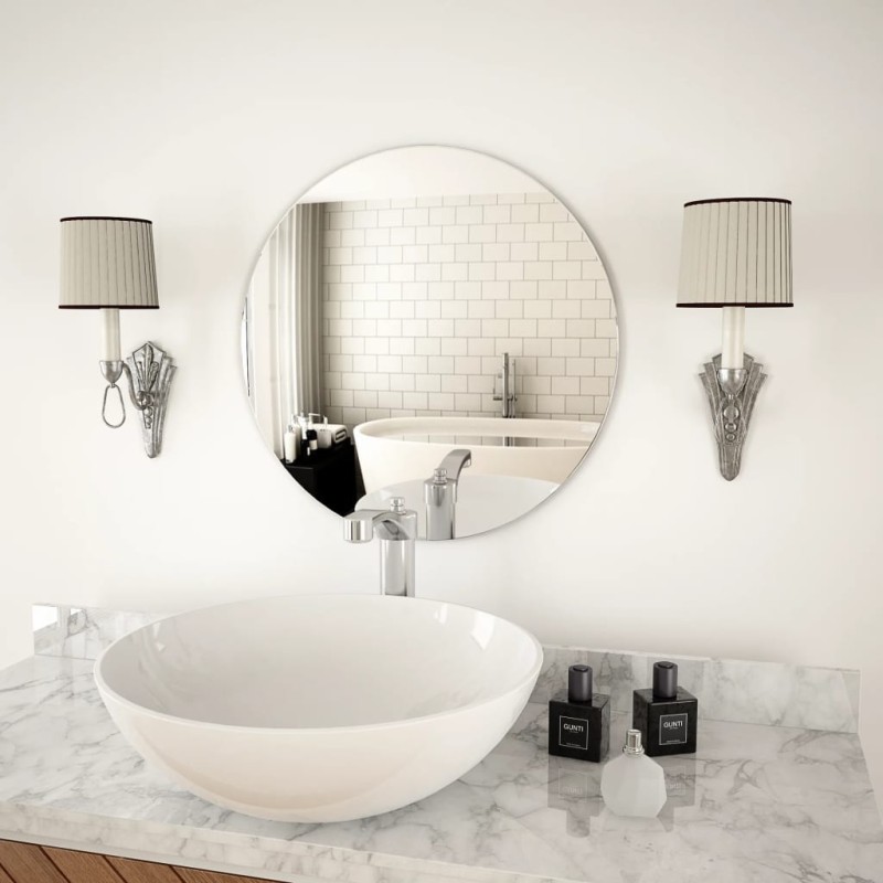 Wandspiegel 50 cm Rund Glas Wandspiegel 50 cm Rund Glas