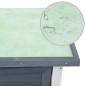 Kaninchenstall 1 Tür Grau Holz Kaninchenstall 1 Tür Grau Holz