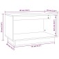 TV-Schrank 60x35x35 cm Massivholz Kiefer TV-Schrank 60x35x35 cm Massivholz Kiefer