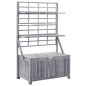 vidaXL Aufbewahrungstruhe mit Rankgitter 99x55x160cm Massivholz Akazie vidaXL Aufbewahrungstruhe mit Rankgitter 99x55x160cm Massivholz Akazie