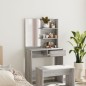 Schminktisch mit Spiegel Grau Sonoma 74,5x40x141 cm Schminktisch mit Spiegel Grau Sonoma 74,5x40x141 cm