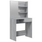 Schminktisch mit Spiegel Grau Sonoma 74,5x40x141 cm Schminktisch mit Spiegel Grau Sonoma 74,5x40x141 cm