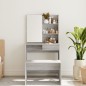 Schminktisch mit Spiegel Grau Sonoma 74,5x40x141 cm Schminktisch mit Spiegel Grau Sonoma 74,5x40x141 cm