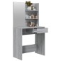 Schminktisch mit Spiegel Grau Sonoma 74,5x40x141 cm Schminktisch mit Spiegel Grau Sonoma 74,5x40x141 cm