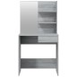 Schminktisch mit Spiegel Grau Sonoma 74,5x40x141 cm Schminktisch mit Spiegel Grau Sonoma 74,5x40x141 cm