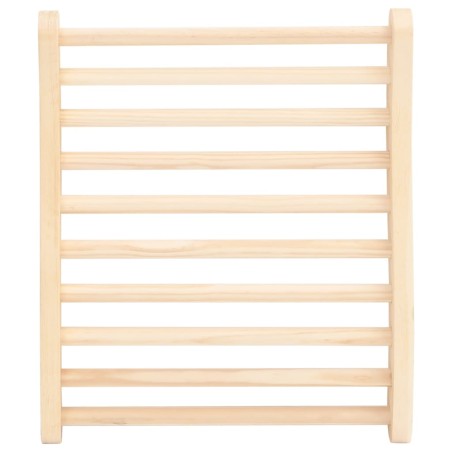 vidaXL Sauna-Rückenlehne S-Form Massivholz Kiefer