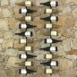 Wand-Weinregale für 20 Flaschen 2 Stk. Schwarz Metall Wand-Weinregale für 20 Flaschen 2 Stk. Schwarz Metall