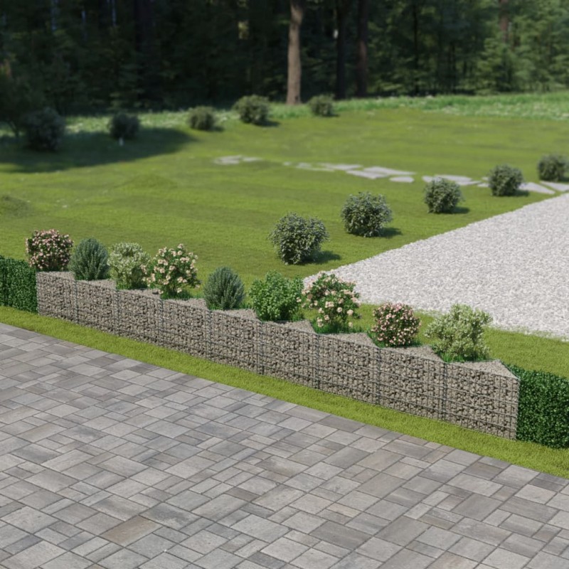Gabionenwand Verzinkter Stahl 630×30×50 cm Gabionenwand Verzinkter Stahl 630×30×50 cm