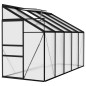 Gewächshaus Anthrazit Aluminium 6,23 m³ Gewächshaus Anthrazit Aluminium 6,23 m³