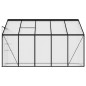 Gewächshaus Anthrazit Aluminium 6,23 m³ Gewächshaus Anthrazit Aluminium 6,23 m³