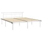 vidaXL Bettgestell Weiß Metall 180x200 cm vidaXL Bettgestell Weiß Metall 180x200 cm