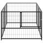Hundezwinger Schwarz 200x100x70 cm Stahl Hundezwinger Schwarz 200x100x70 cm Stahl
