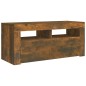 TV-Schrank mit LED-Leuchten Räuchereiche 90x35x40 cm TV-Schrank mit LED-Leuchten Räuchereiche 90x35x40 cm