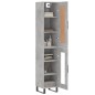 Highboard Betongrau 34,5x34x180 cm Holzwerkstoff Highboard Betongrau 34,5x34x180 cm Holzwerkstoff