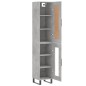 Highboard Betongrau 34,5x34x180 cm Holzwerkstoff Highboard Betongrau 34,5x34x180 cm Holzwerkstoff