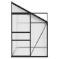 Anlehngewächshaus Anthrazit Aluminium 5,24 m³ Anlehngewächshaus Anthrazit Aluminium 5,24 m³
