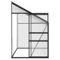 Anlehngewächshaus Anthrazit Aluminium 5,24 m³ Anlehngewächshaus Anthrazit Aluminium 5,24 m³