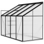 Anlehngewächshaus Anthrazit Aluminium 5,24 m³ Anlehngewächshaus Anthrazit Aluminium 5,24 m³