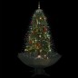 Schneiender Weihnachtsbaum mit Schirmfuß Grün 170 cm Schneiender Weihnachtsbaum mit Schirmfuß Grün 170 cm