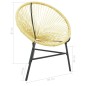 Garten-Acapulco-Stuhl Poly-Rattan Beige Garten-Acapulco-Stuhl Poly-Rattan Beige