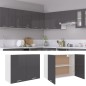 Hängeschrank Hochglanz-Grau 80x31x60 cm Holzwerkstoff Hängeschrank Hochglanz-Grau 80x31x60 cm Holzwerkstoff