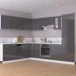 Hängeschrank Hochglanz-Grau 80x31x60 cm Holzwerkstoff Hängeschrank Hochglanz-Grau 80x31x60 cm Holzwerkstoff