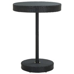Gartentisch Schwarz 75,5x106 cm Poly Rattan