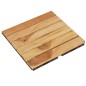 Terrassenfliesen 10 Stk. 30x30 cm Massivholz Teak Vertikal Terrassenfliesen 10 Stk. 30x30 cm Massivholz Teak Vertikal