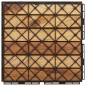 Terrassenfliesen 10 Stk. 30x30 cm Massivholz Teak Vertikal Terrassenfliesen 10 Stk. 30x30 cm Massivholz Teak Vertikal