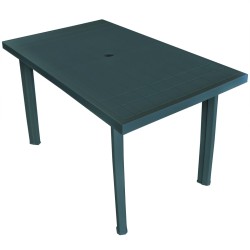Gartentisch Grün 126 x 76 x 72 cm Kunststoff