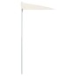 Halb-Sonnenschirm mit Mast 180x90 cm Sandfarben Halb-Sonnenschirm mit Mast 180x90 cm Sandfarben