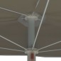 Halb-Sonnenschirm mit Mast 180x90 cm Sandfarben Halb-Sonnenschirm mit Mast 180x90 cm Sandfarben