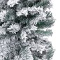 Schlanker Künstlicher Weihnachtsbaum Beschneit Grün 240 cm PVC Schlanker Künstlicher Weihnachtsbaum Beschneit Grün 240 cm PVC