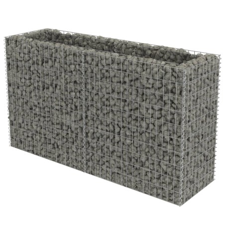  vidaXL Gabionen-Hochbeet Verzinkter Stahl 180×50×100 cm