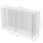 vidaXL Gabionen-Hochbeet Verzinkter Stahl 180×50×100 cm vidaXL Gabionen-Hochbeet Verzinkter Stahl 180×50×100 cm