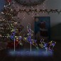 vidaXL Weihnachtsdeko LED Rentiere & Schlitten Acryl 260x21x87 cm Bunt vidaXL Weihnachtsdeko LED Rentiere & Schlitten Acryl 260x21x87 cm Bunt