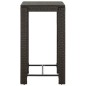 Garten-Bartisch Braun 60,5x60,5x110,5 cm Poly Rattan Garten-Bartisch Braun 60,5x60,5x110,5 cm Poly Rattan