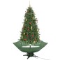 Schneiender Weihnachtsbaum mit Schirmfuß Grün 190 cm Schneiender Weihnachtsbaum mit Schirmfuß Grün 190 cm