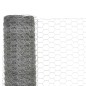 vidaXL Drahtzaun Verzinkter Stahl 25x1,5 m Silbern vidaXL Drahtzaun Verzinkter Stahl 25x1,5 m Silbern