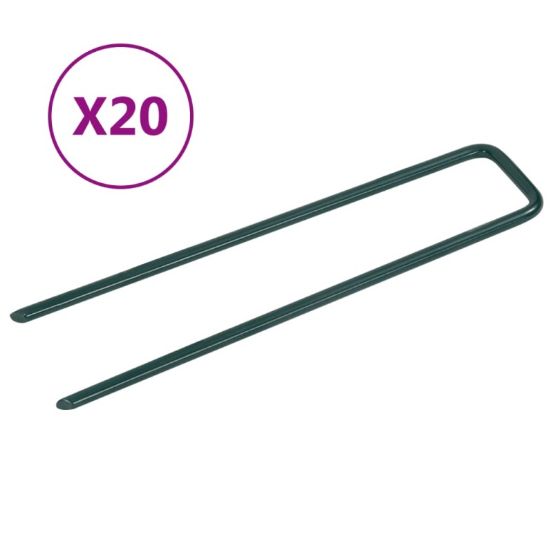 vidaXL Nägel für Kunstrasen 20 Stk. U-Form Eisen vidaXL Nägel für Kunstrasen 20 Stk. U-Form Eisen